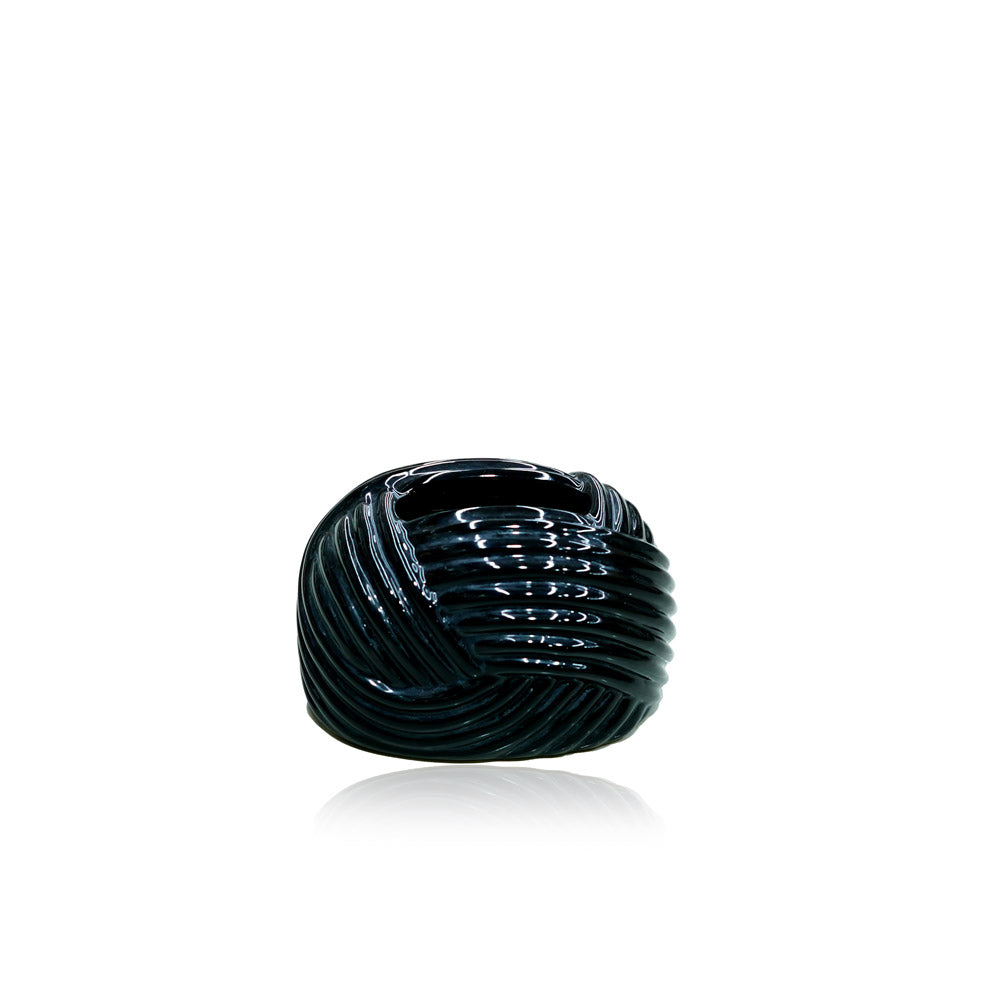 97170-06 Ceramic Tissue Box Black