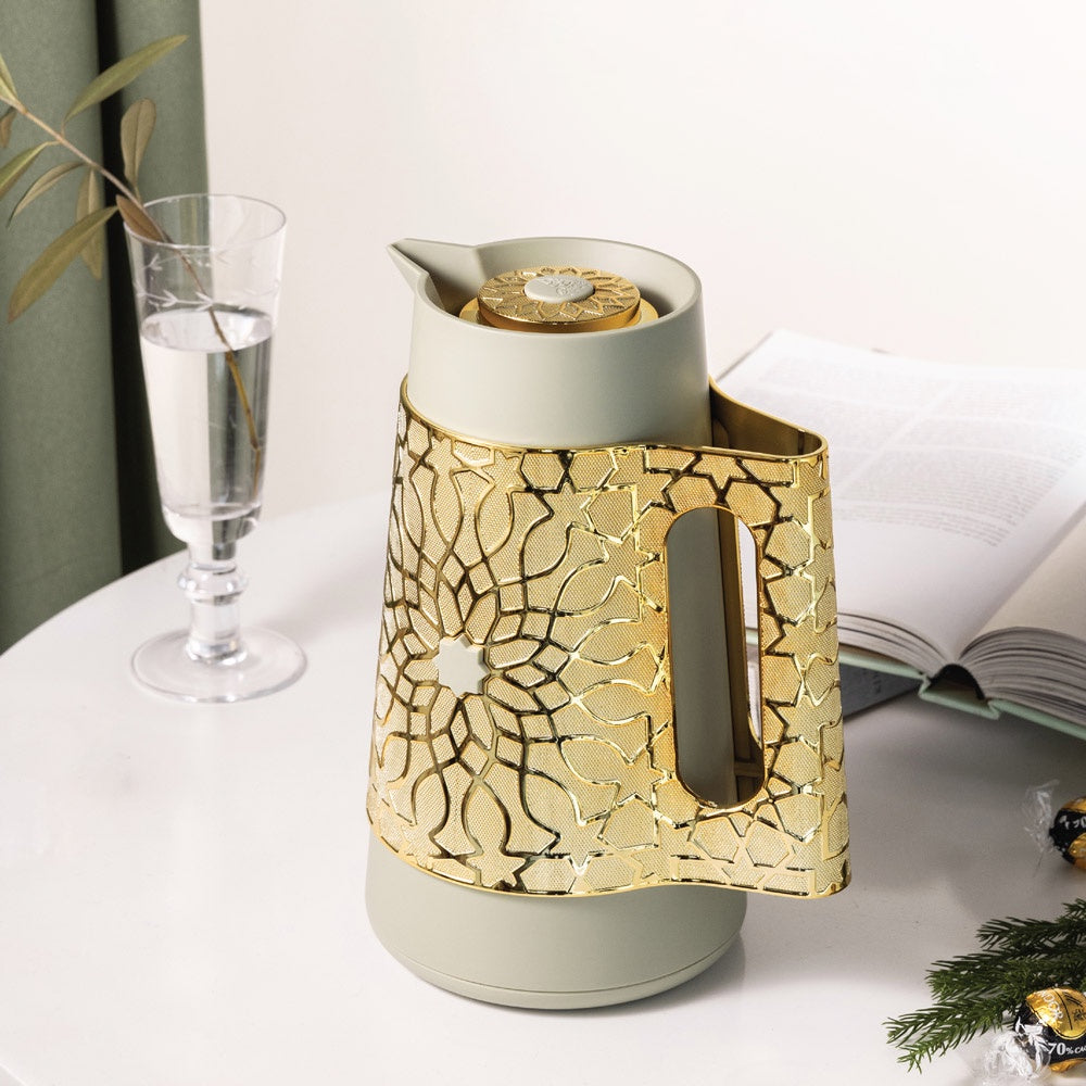 Asala Vacuum Flask 1L Olive Gold-KP1067