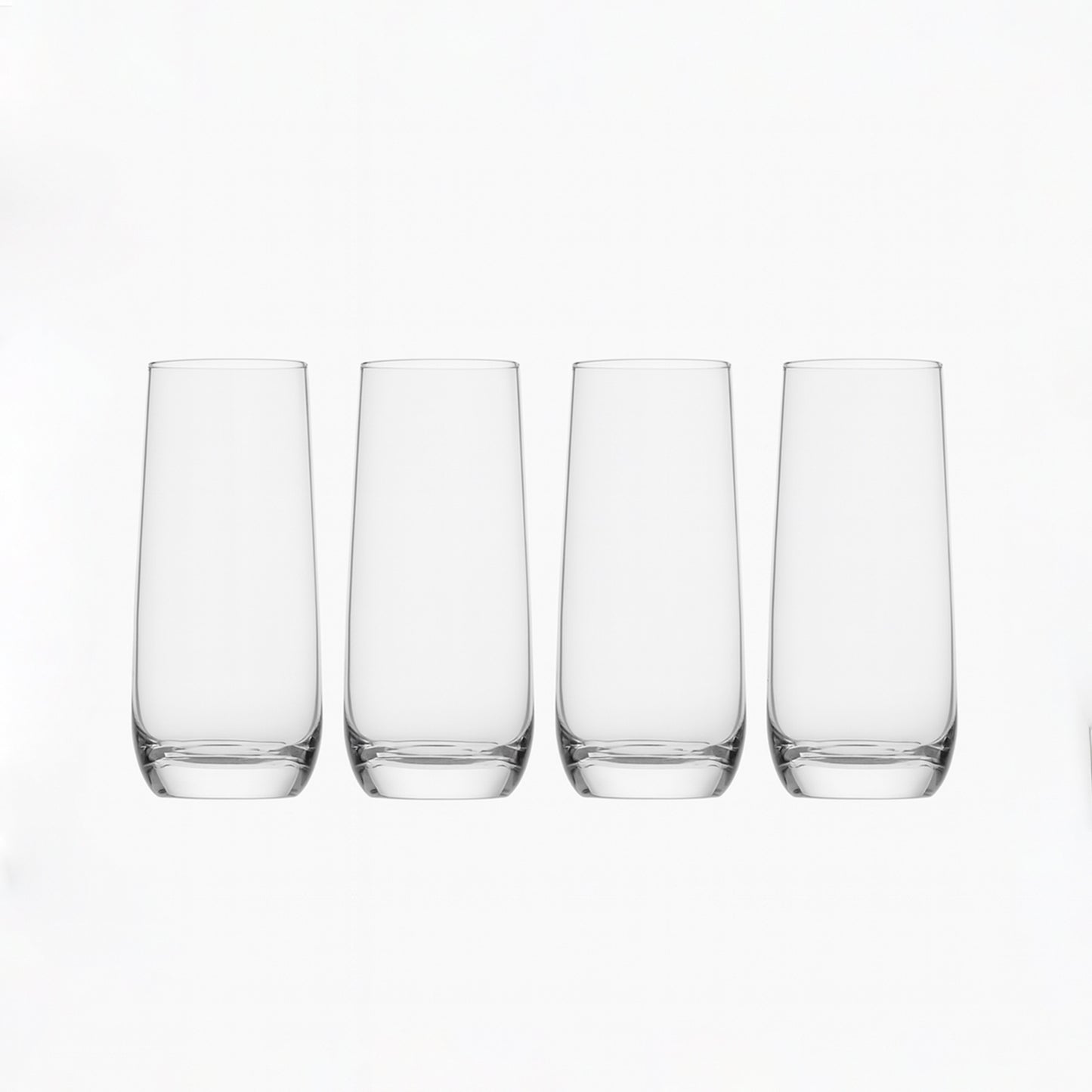 J3414/55502 – Glass Cup 4-Piece Set – 310ml – Slim Tapered Clear Glasses