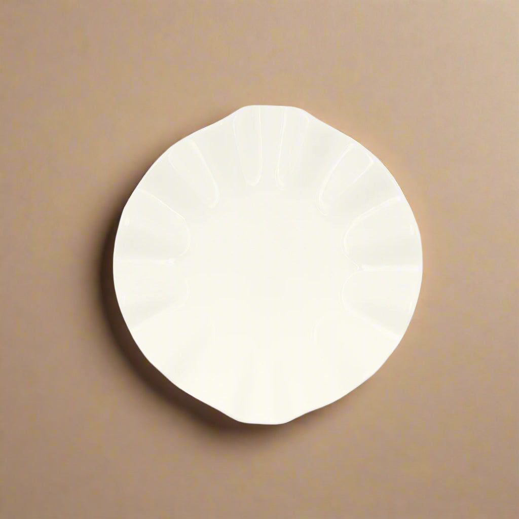 Ceramic Plate – Scalloped Edge Design – 9 Inches – 99318-11
