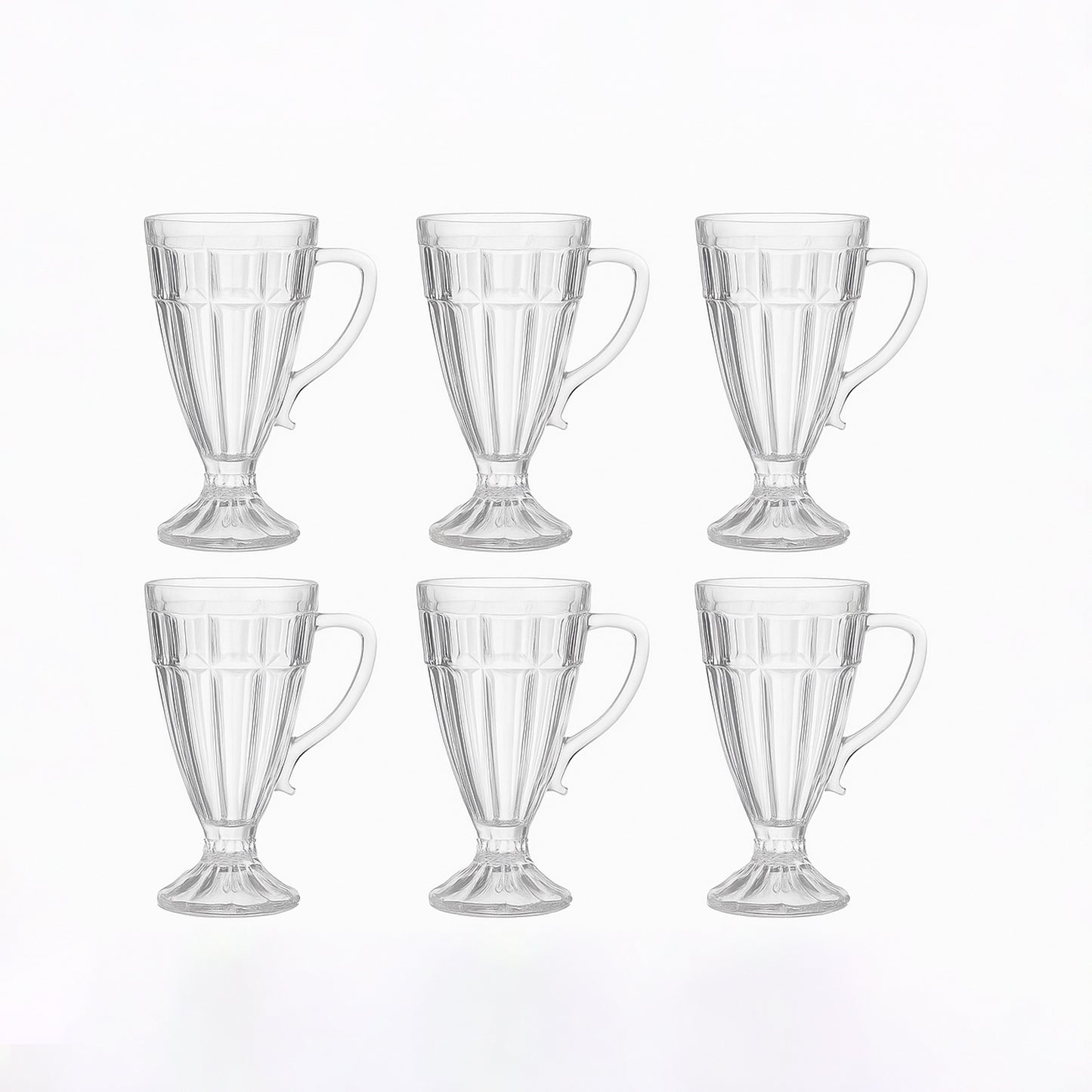 Z59109JWA – Bermuda Tall Glass Set – 6 Pieces – 9oz – Footed Handle Design
