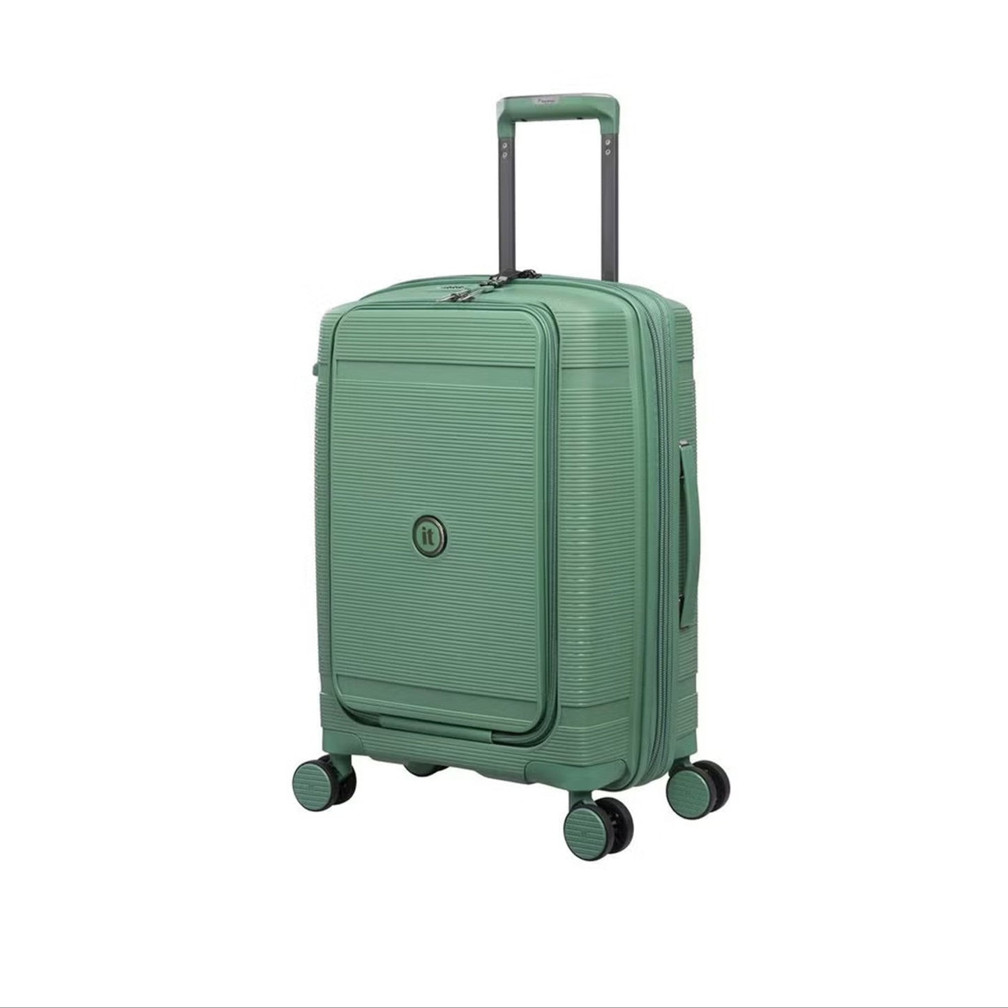 15-3108-08 Trolley Bag – 21" Cabin-Size Hard Shell Travel Luggage in Green