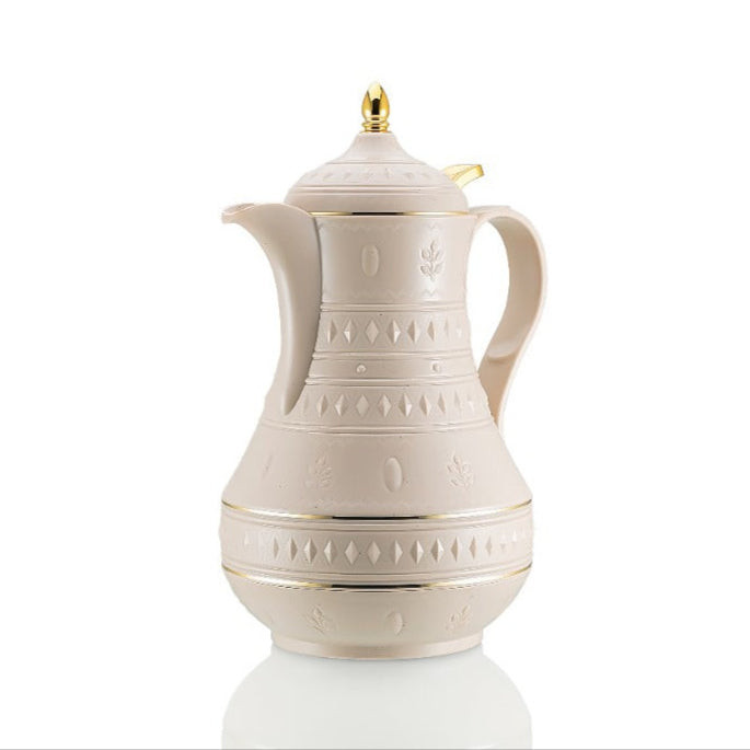 RS-712 Rose Thermos Vacuum Flask – Double-Walled, Push-Button Cap Design