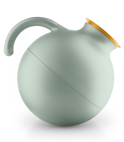 52707 Globe Vacuum Flask Sage W/Gold Rim
