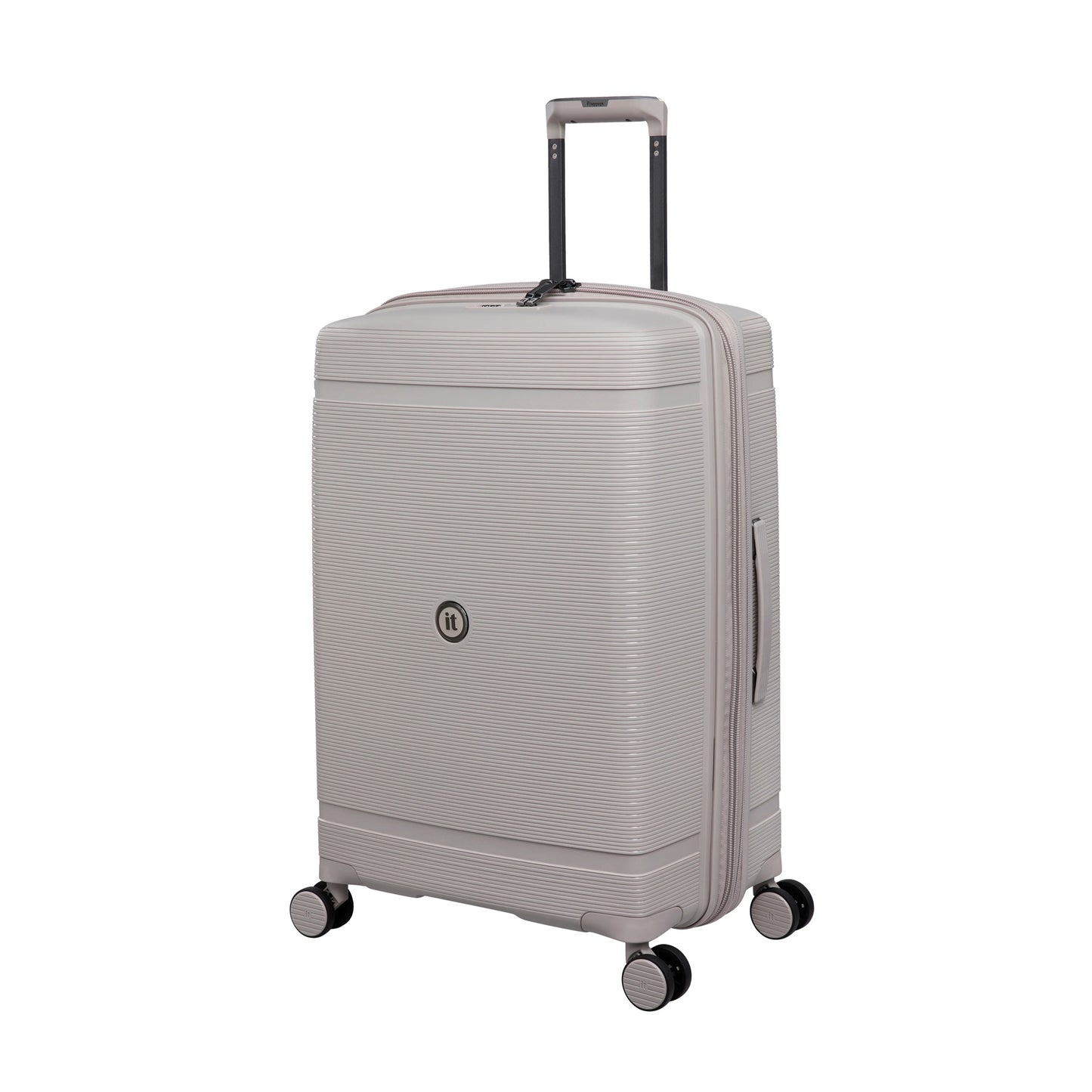 it luggage Medium 25” Spinner – Expandable Polypropylene Travel Trolley with TSA Lock, Hard Shell Design, SKU 15-3108-08, Cream