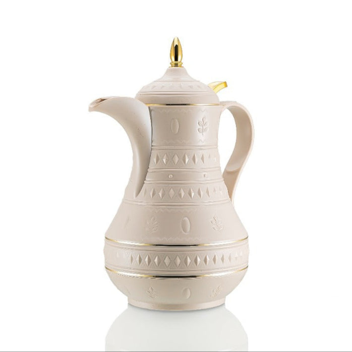 RS-712 Rose Thermos Vacuum Flask – Double-Walled, Push-Button Cap Design