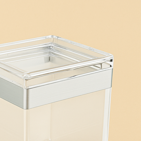HS-A134 Acrylic Airtight Canister - 13cm (H) x 8.5cm (W) x 8.5cm (L)