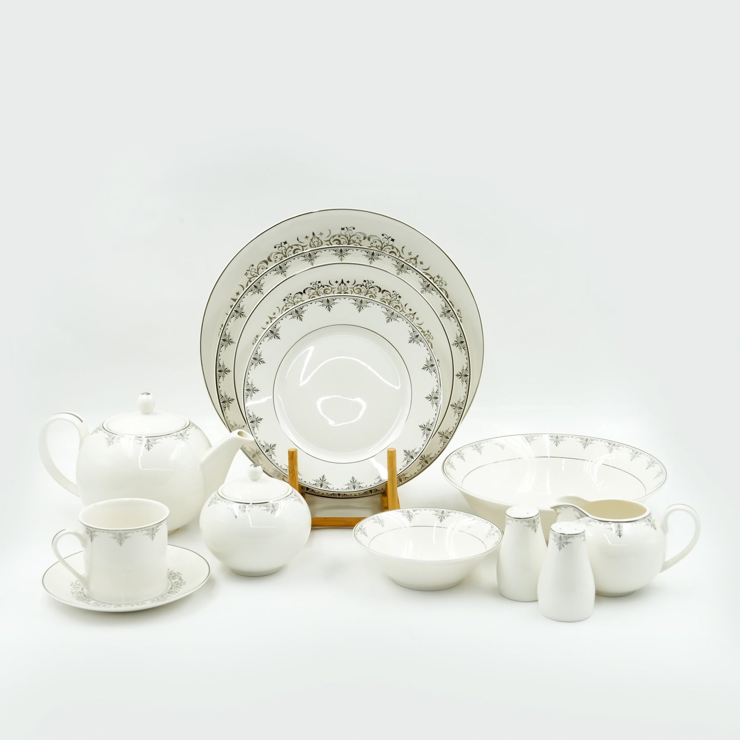 RM-271 Dinner Set – 47-Piece Porcelain Tableware Set