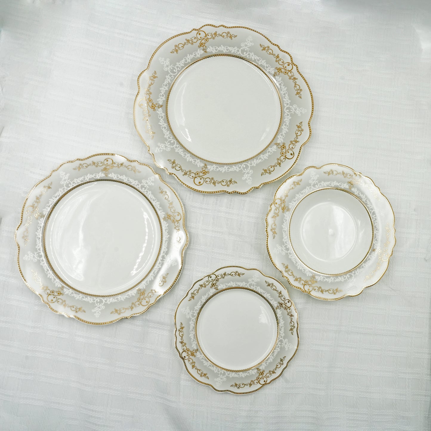 RM-267 Dinner Set – 47-Piece Premium Porcelain Tableware Set for Elegant Dining