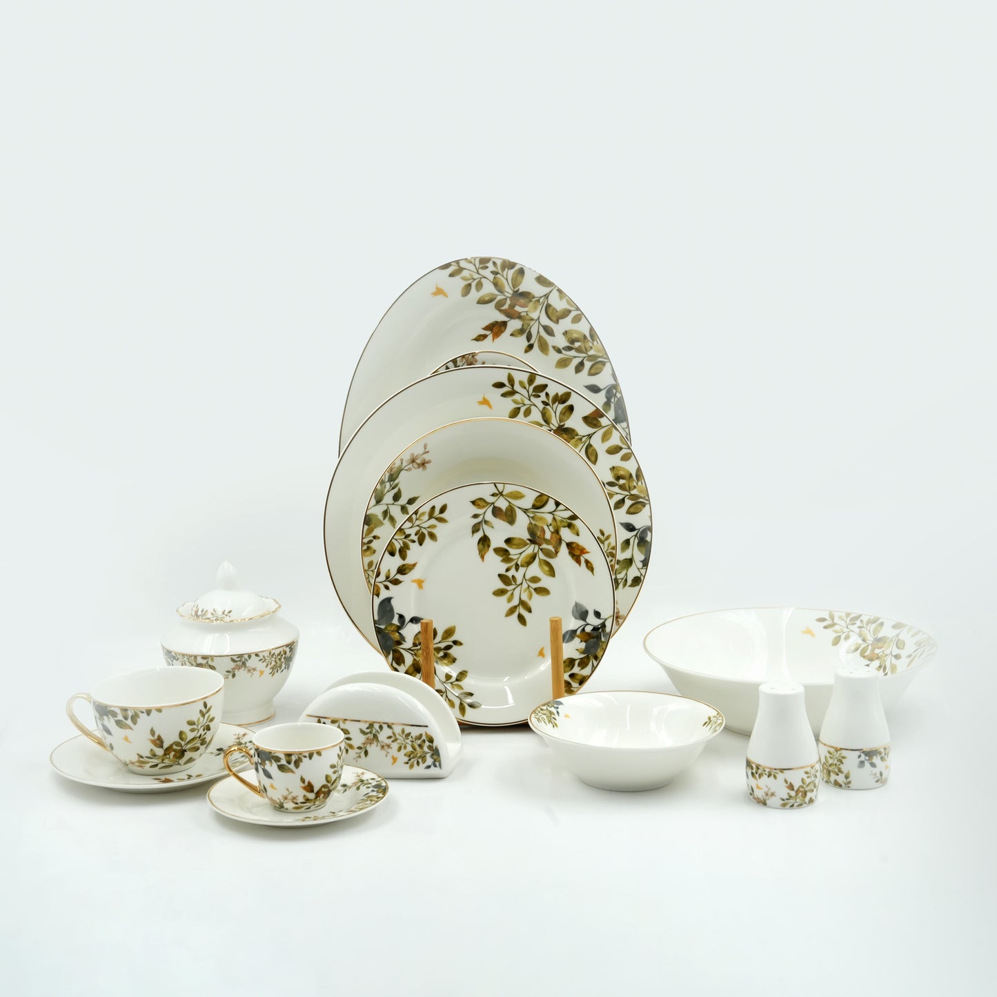 DS-23A160 Dinner Set – 57-Piece Elegant Porcelain Tableware Collection