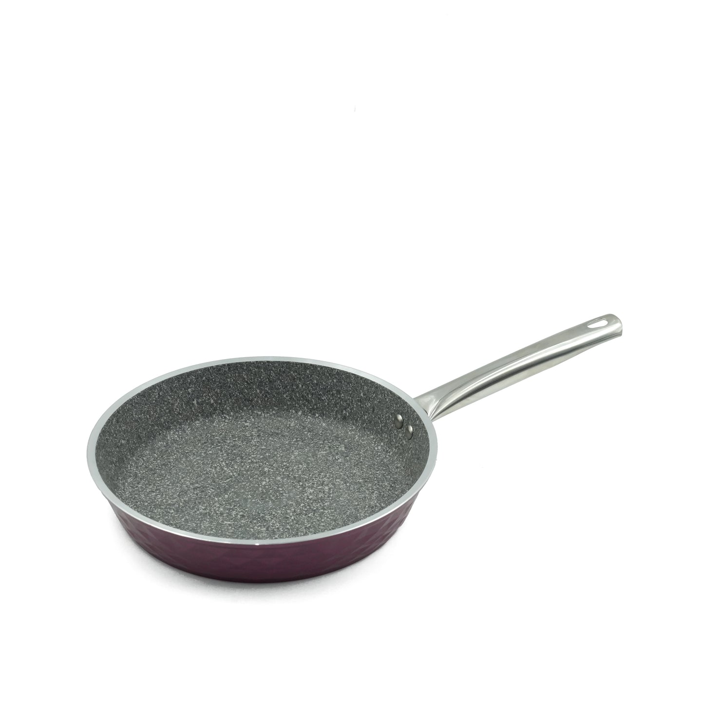 FLZ-BDD-PP-09 Falez Diamond Pro Cookware Set 9-Piece – Purple Finish – Non-Stick Durable Casserole Pots and Frying Pan with Glass Lids for Modern Kitchens