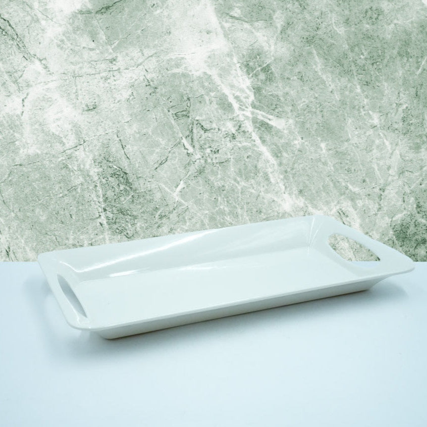 782170-W Rectangle Tray With Handle - 17 Inches
