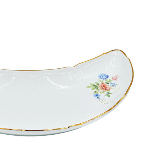 SR-016 Moon Plate With Gold Rim