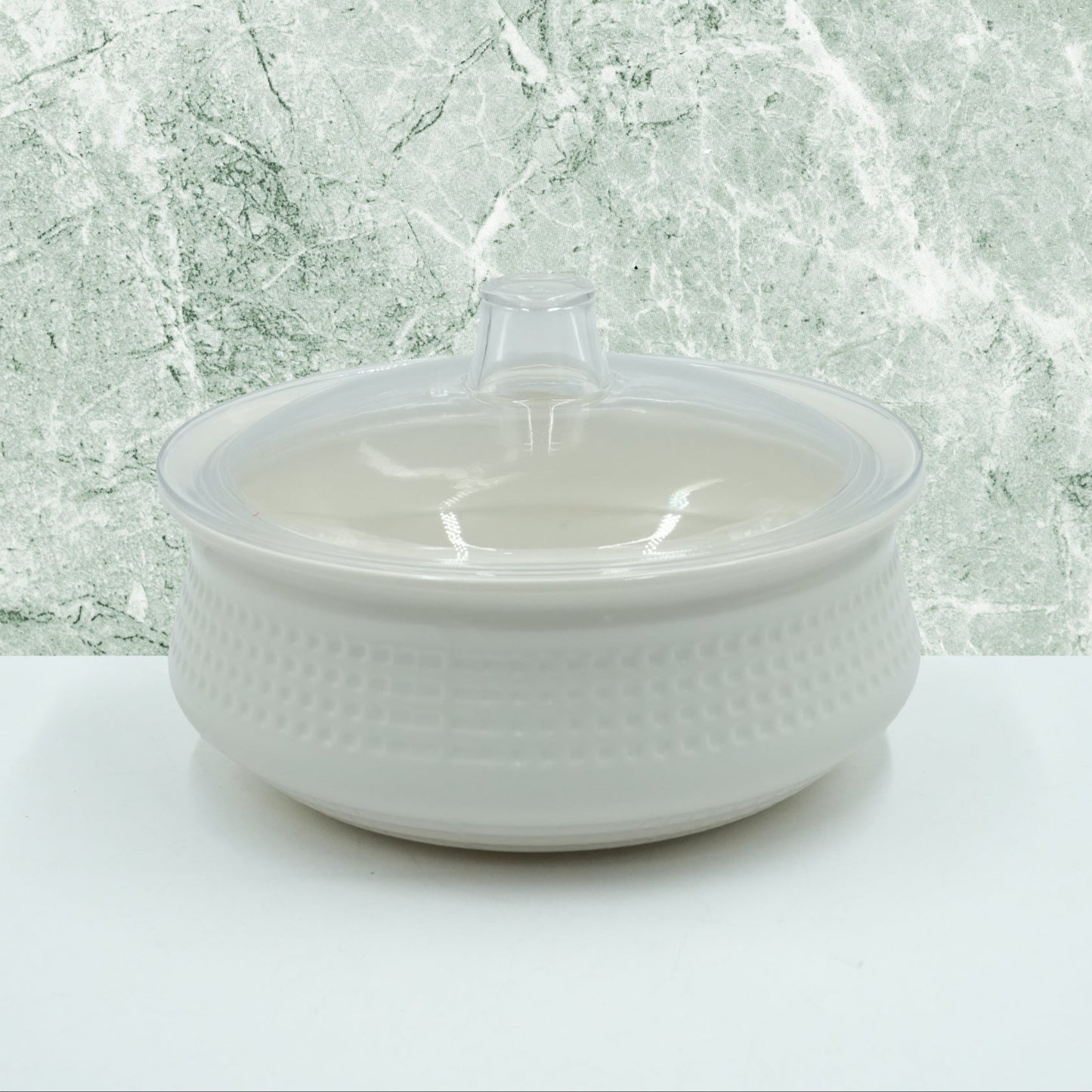 Ho-665-XXXS-W Bowl With Lid - White
