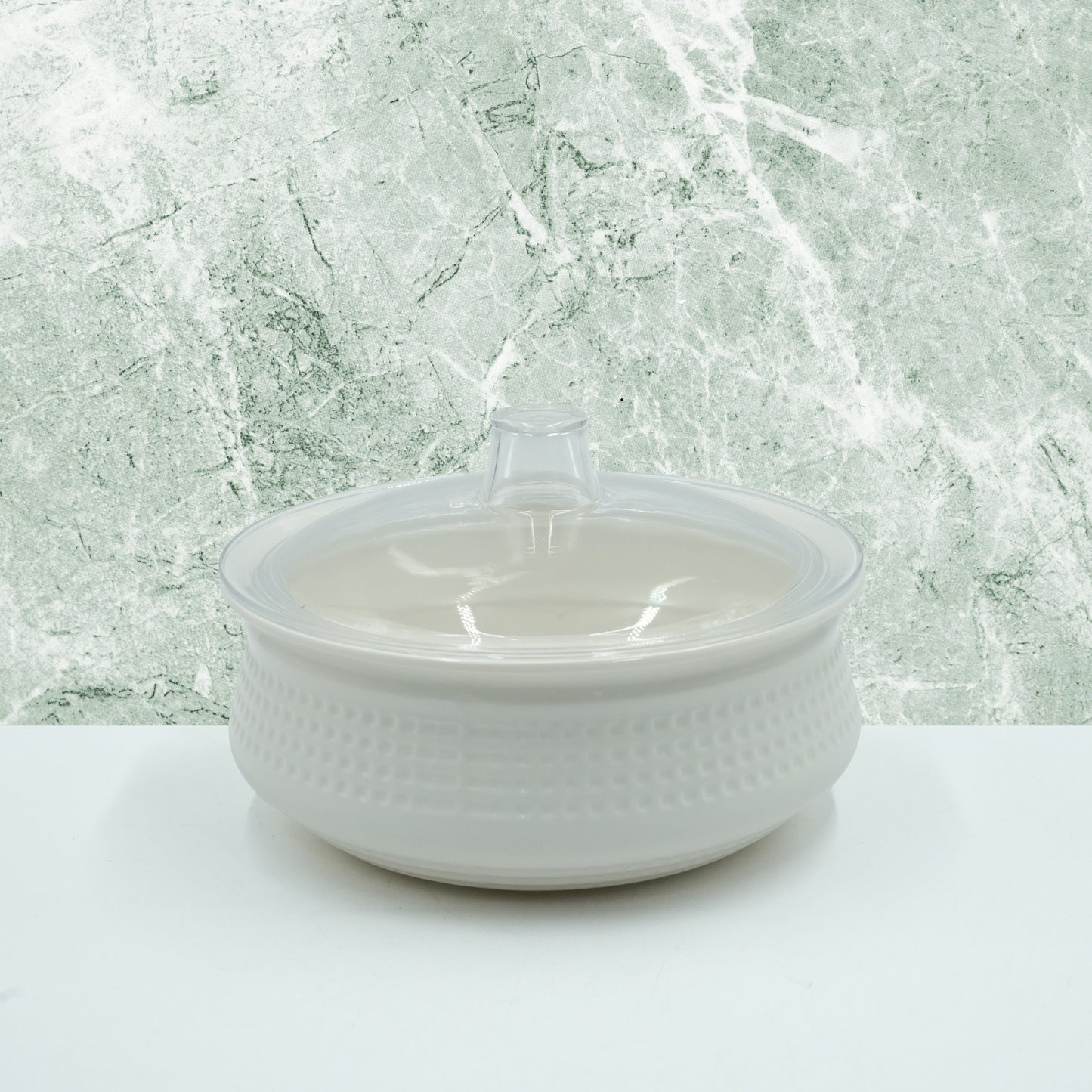 Ho-665-XXXS-W Bowl With Lid - White