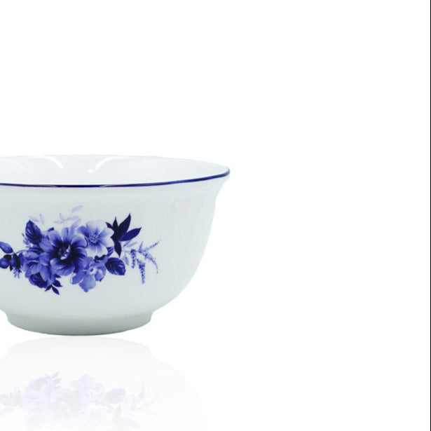 SNZ-011 Salad Bowl With Blue Rim 4.5"