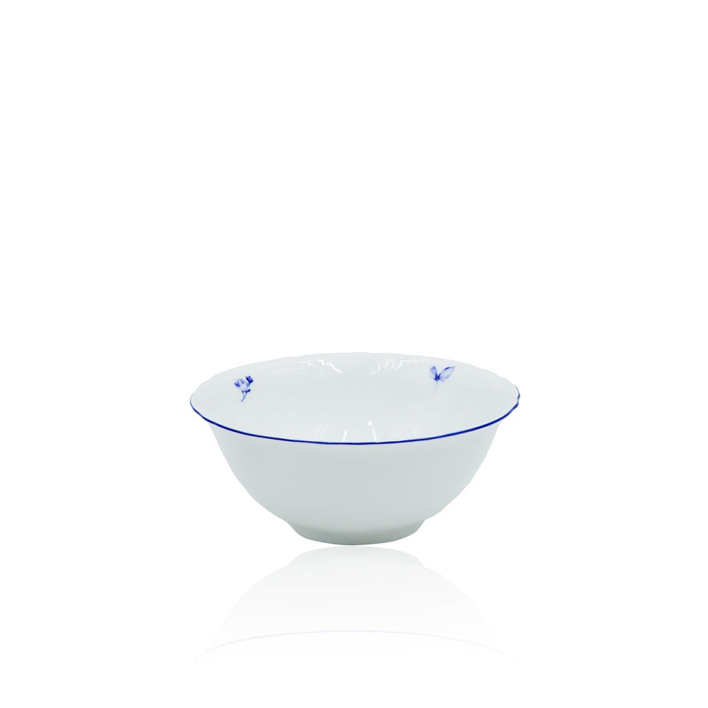 SNZ-010 Salad Bowl With Blue Rim