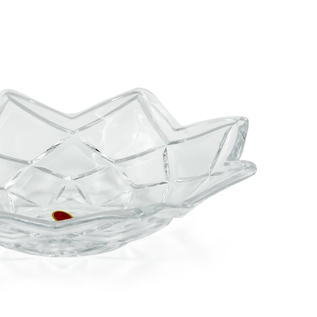 P118 Glass Fruit Bowl – 31cm Diameter – Elegant Clear Glass Serving Bowl for Fruits, Salads, and Snacks