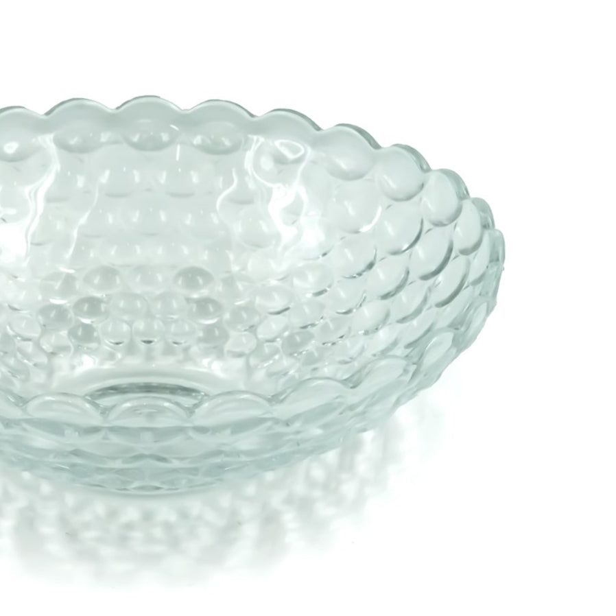 LXGW001 Glass Salad Bowl – 29cm Diameter – Elegant Clear Serving Bowl for Salads, Fruits, and Snacks