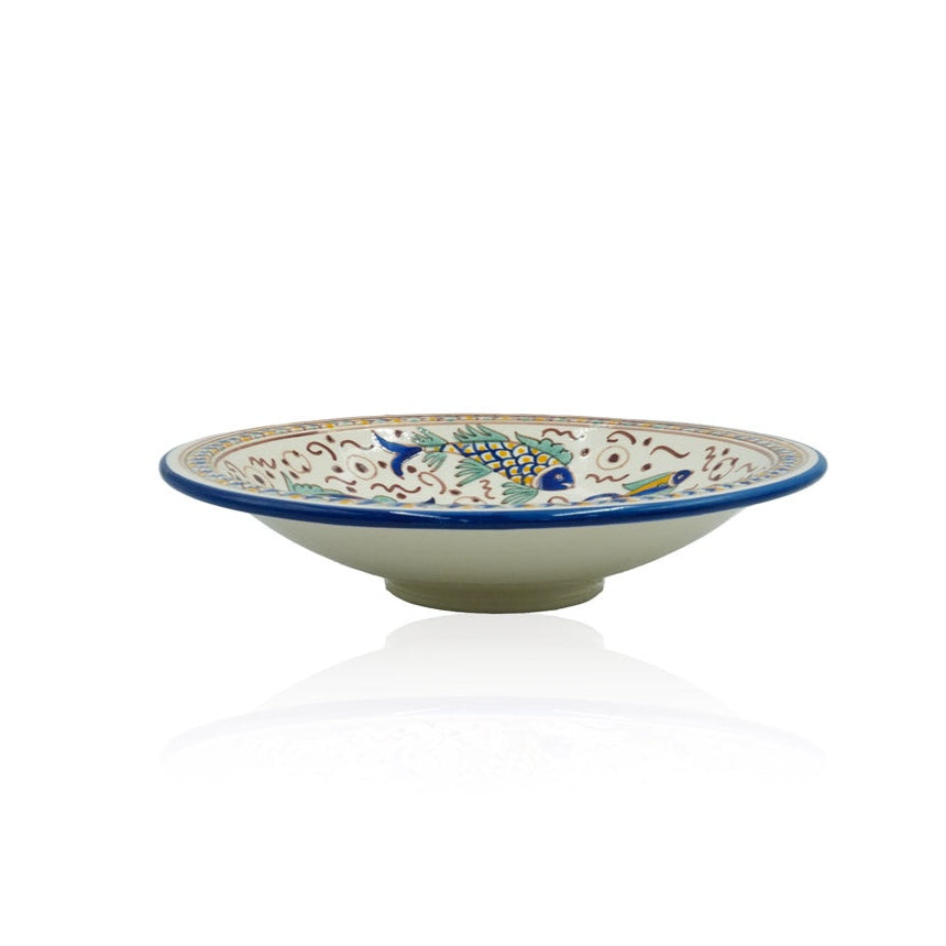 42-PB Ceramic Round Plate Cous Victoria, 16 Inches