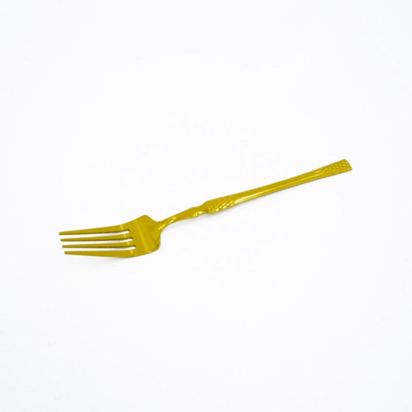 97749-19 Stainless Fork 6PC Set Gold, 15cm (H)