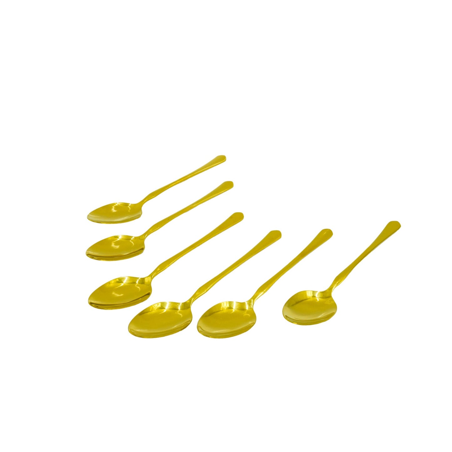 97753-05 Stainless Spoon 6PC Set Gold, 20cm (H)
