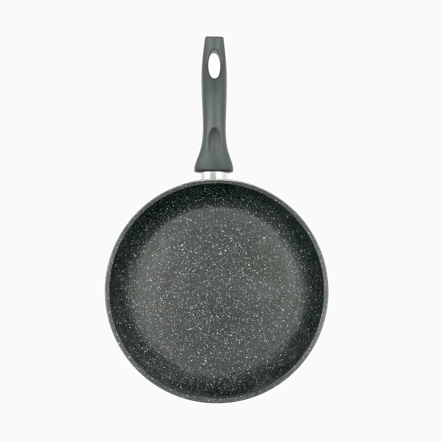 Falez Premium Fry Pan – Non-Stick Black Granite Finish Aluminum Frying Pan with Ergonomic Handle for Everyday Cooking