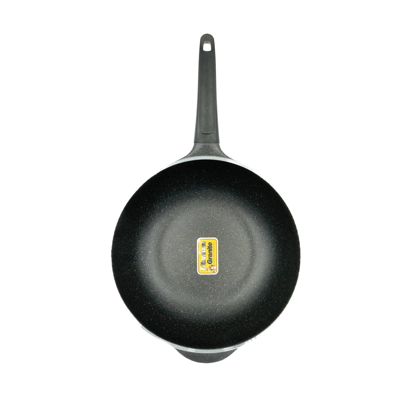 SPWO-32 Vogati Wok 32cm – Large Non-Stick Granite Coated Aluminum Wok with Ergonomic Handle for Stir-Fry and Everyday Cooking