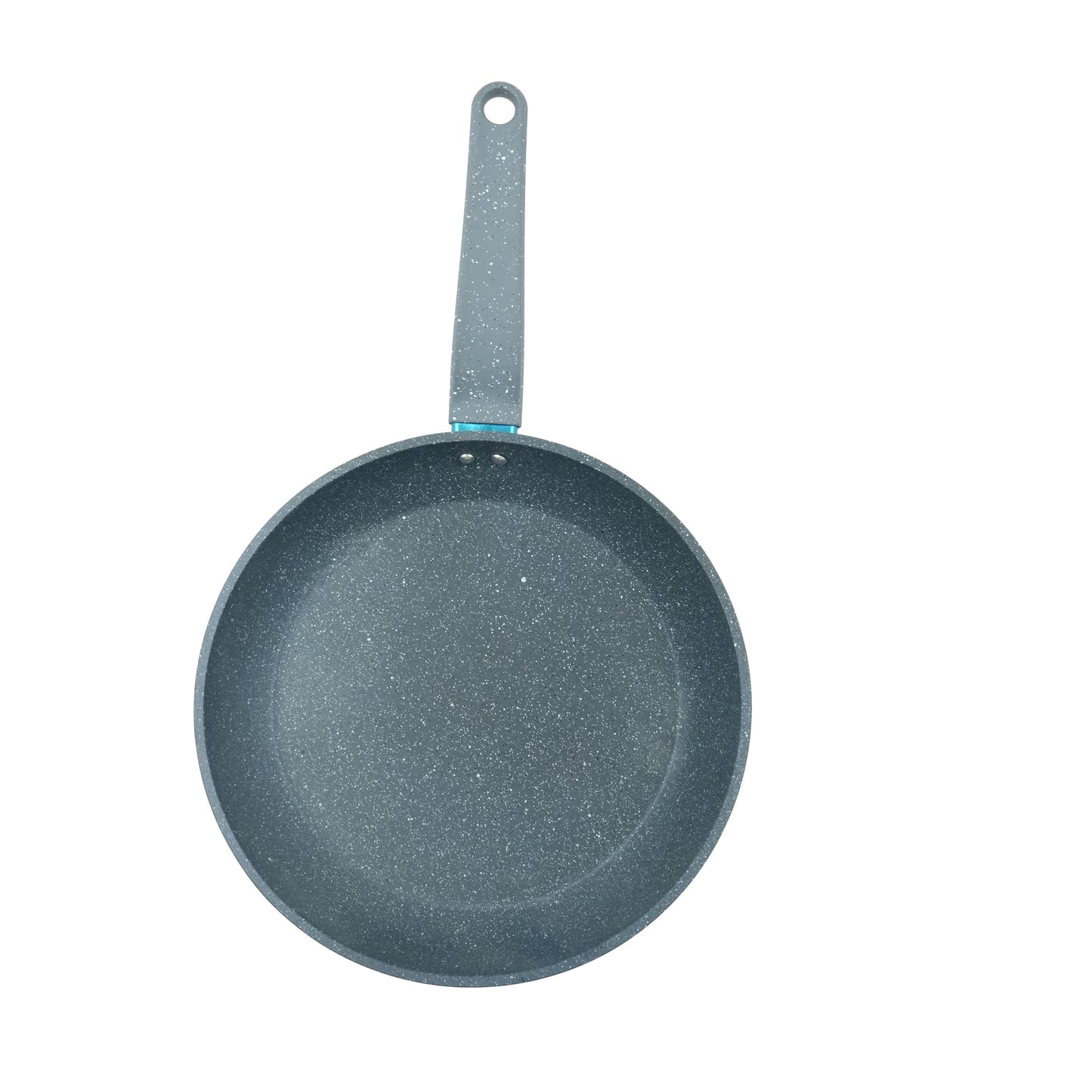 IE-53111-P Fry Pan 28cm – Non-Stick Grey Granite Finish Aluminum Frying Pan with Integrated Handle for Everyday Cooking