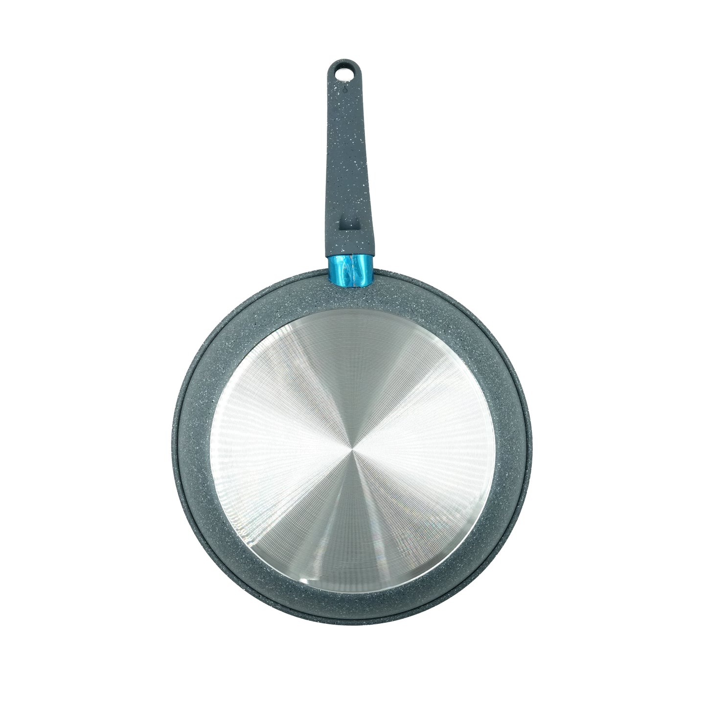 IE-53111-P Fry Pan 28cm – Non-Stick Grey Granite Finish Aluminum Frying Pan with Integrated Handle for Everyday Cooking