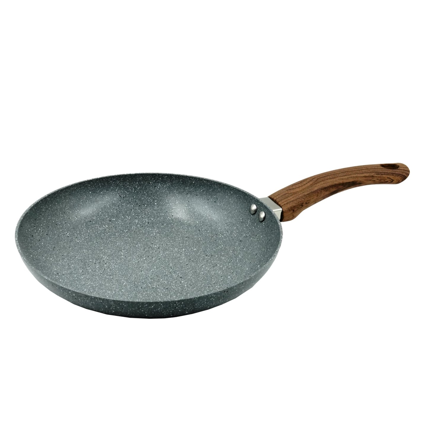 Granite Fry Pan – Non-Stick Aluminum Frying Pan with Granite Coating and Ergonomic Handle for Healthy Everyday Cooking