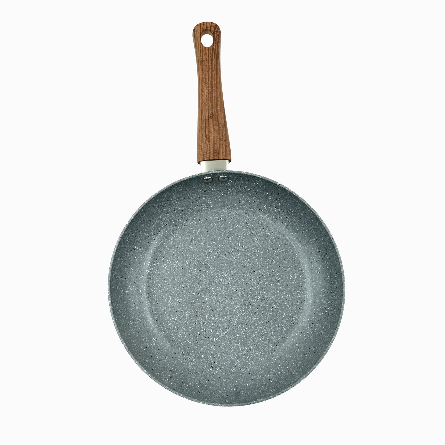 Granite Fry Pan – Non-Stick Aluminum Frying Pan with Granite Coating and Ergonomic Handle for Healthy Everyday Cooking