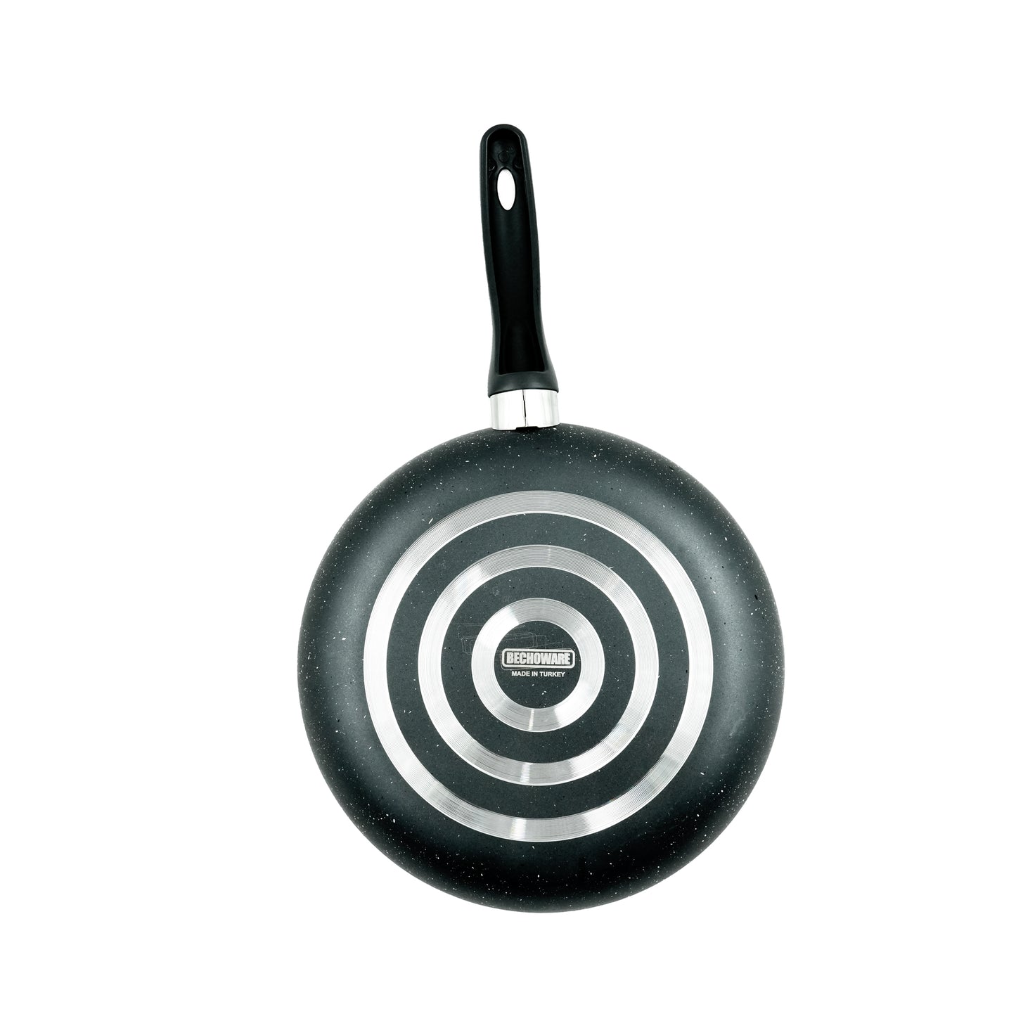 Bechoware Non-Stick Fry Pan – Black Granite Frying Pan with Ergonomic Handle – Durable and Easy-Clean Cookware for Everyday Cooking and Searing