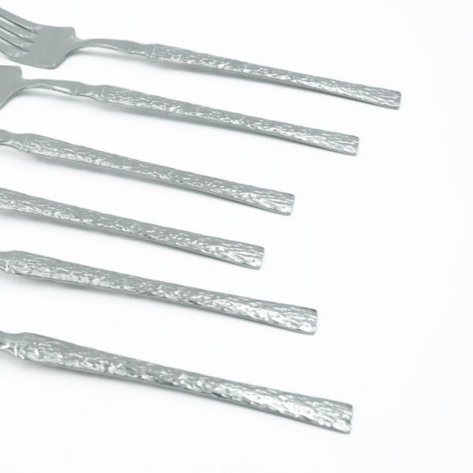 97749-07 Stainless Fork 6PC Set Silver, 15cm (H)
