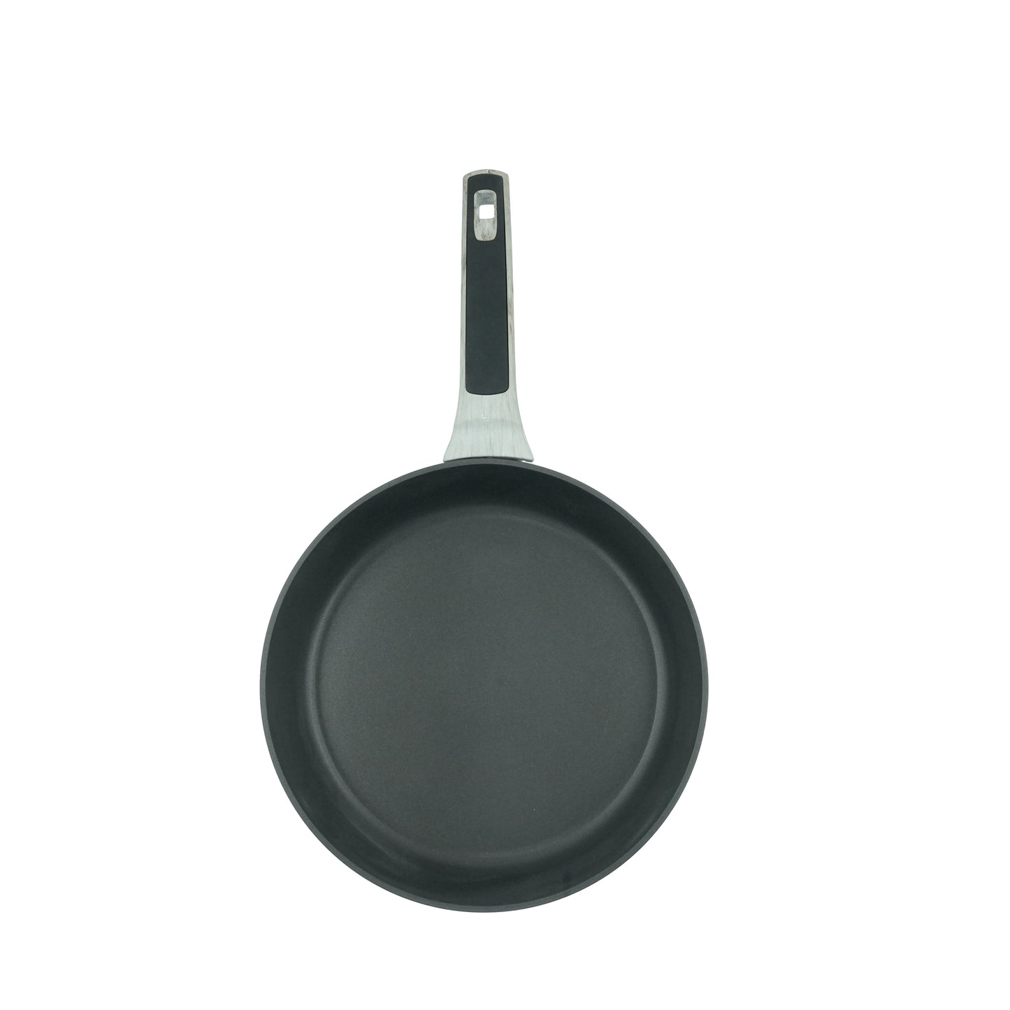 HME Forged Aluminum Fry Pan – Non-Stick Deep Frying Pan with Wood-Style Handle – Durable Cookware for Searing, Sautéing, and Daily Cooking