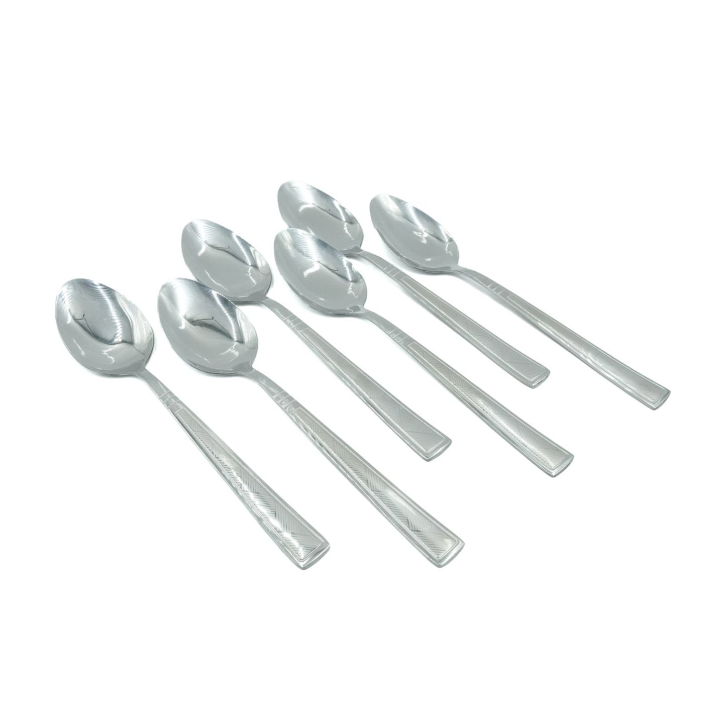 97752-01 Stainless Spoon 6PC Set Silver, 20cm (H)