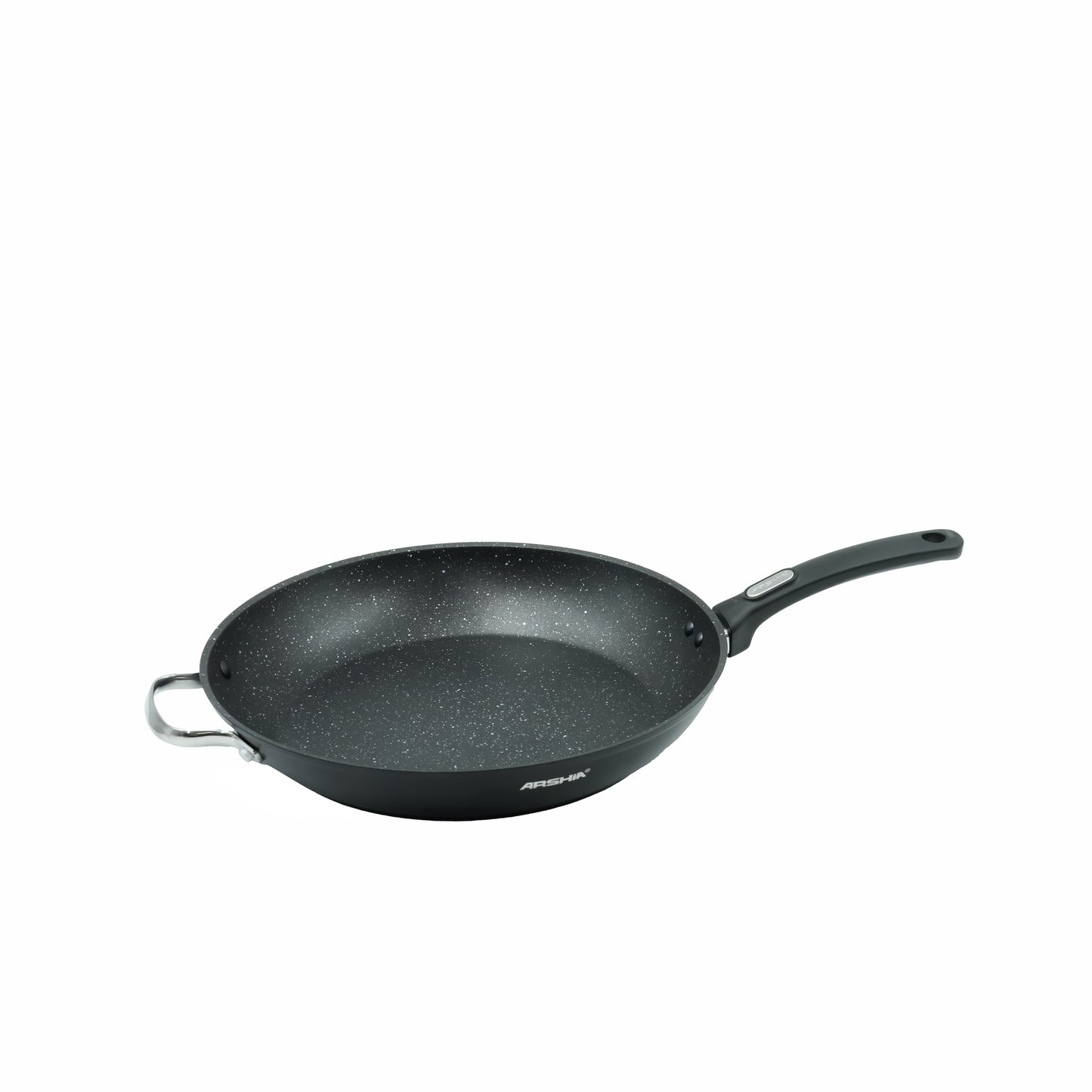 CO112 Forged Fry Pan – Non-Stick Black Granite Finish Aluminum Frying Pan with Ergonomic Handle for Everyday Cooking