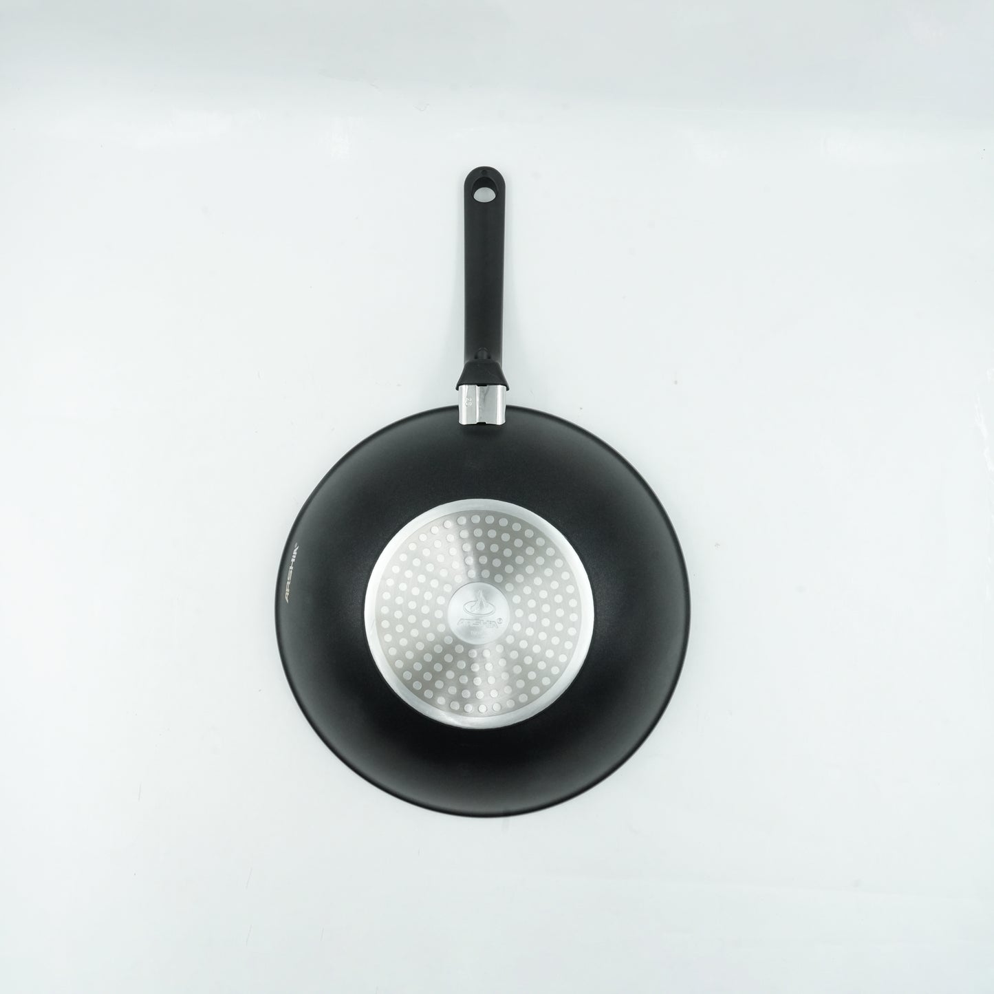 CO112-3230 Forged Wok Pan 28cm – Non-Stick Black Granite Finish Aluminum Wok with Ergonomic Handle for Stir-Fry and Everyday Cooking