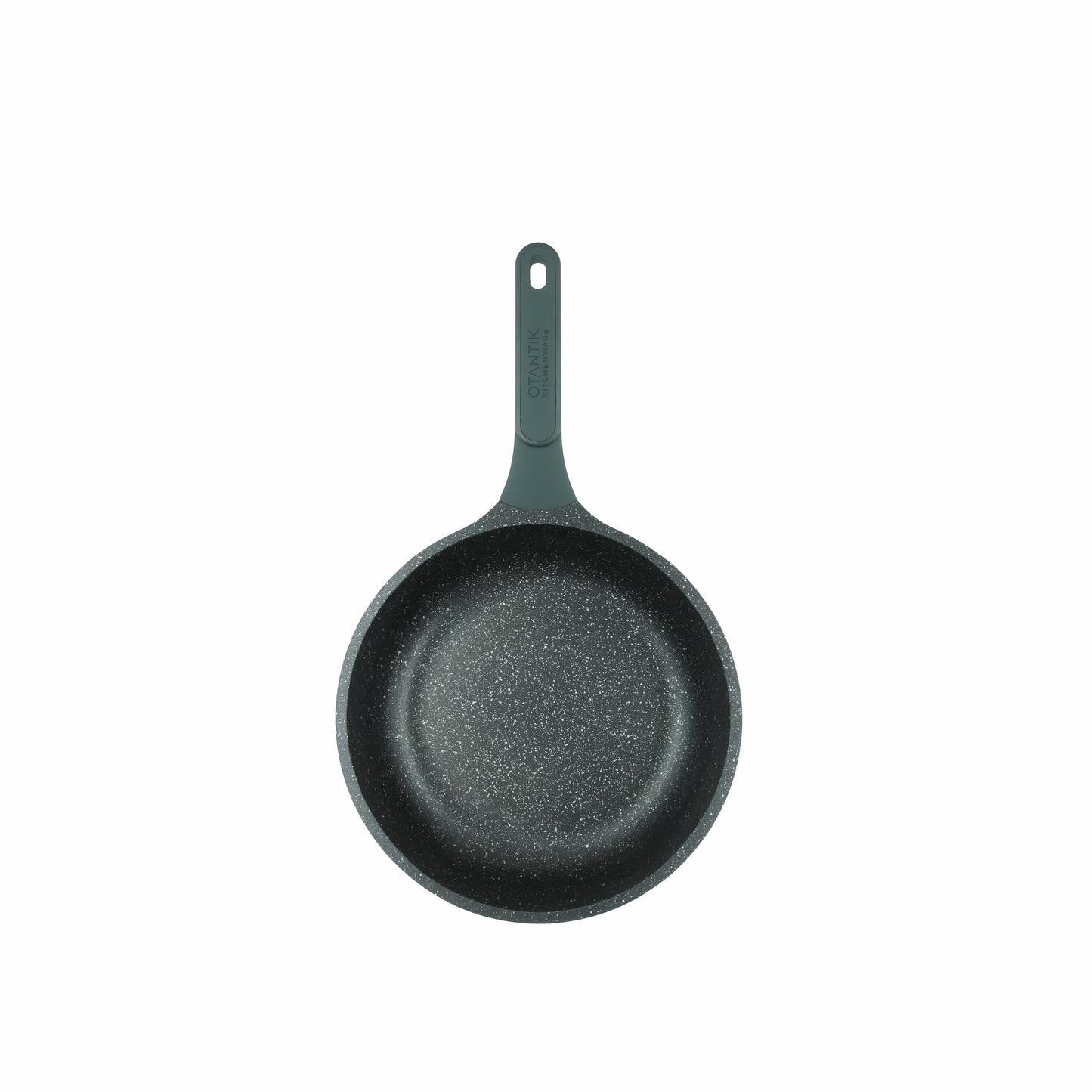 Non-Stick Fry Pan – Aluminum Frying Pan with Easy-Clean Coating and Ergonomic Handle – Available in Beige Brown & Green Black (22cm to 28cm)