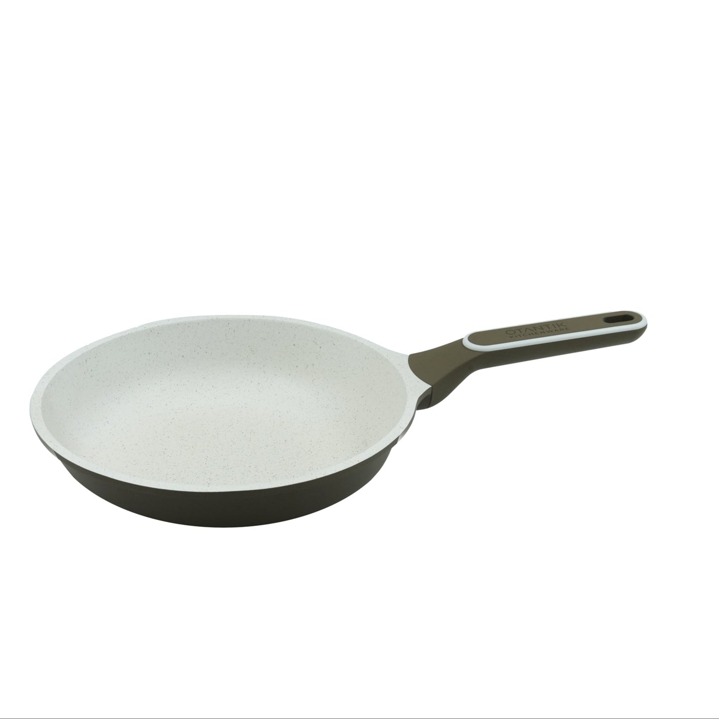 Non-Stick Fry Pan – Aluminum Frying Pan with Easy-Clean Coating and Ergonomic Handle – Available in Beige Brown & Green Black (22cm to 28cm)