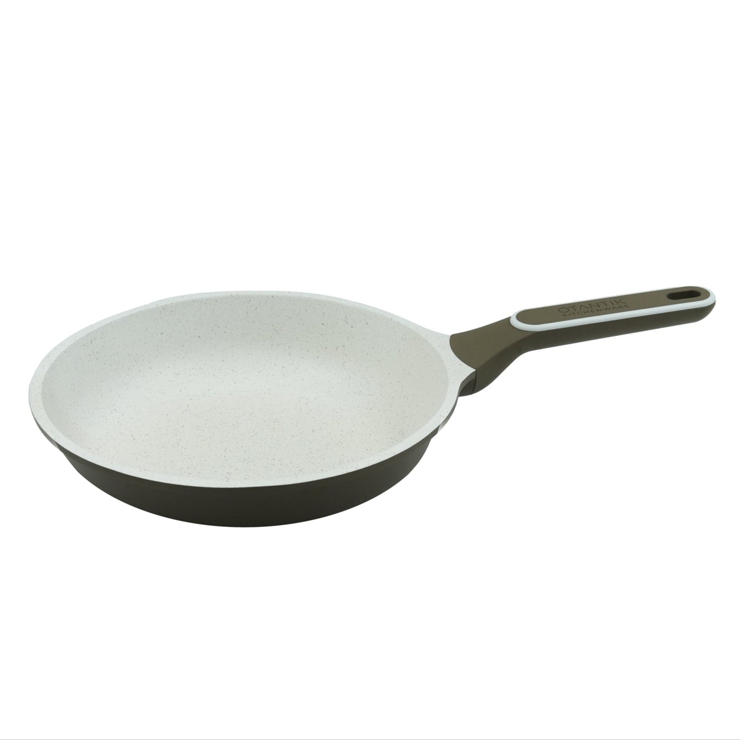 Non-Stick Fry Pan – Aluminum Frying Pan with Easy-Clean Coating and Ergonomic Handle – Available in Beige Brown & Green Black (22cm to 28cm)