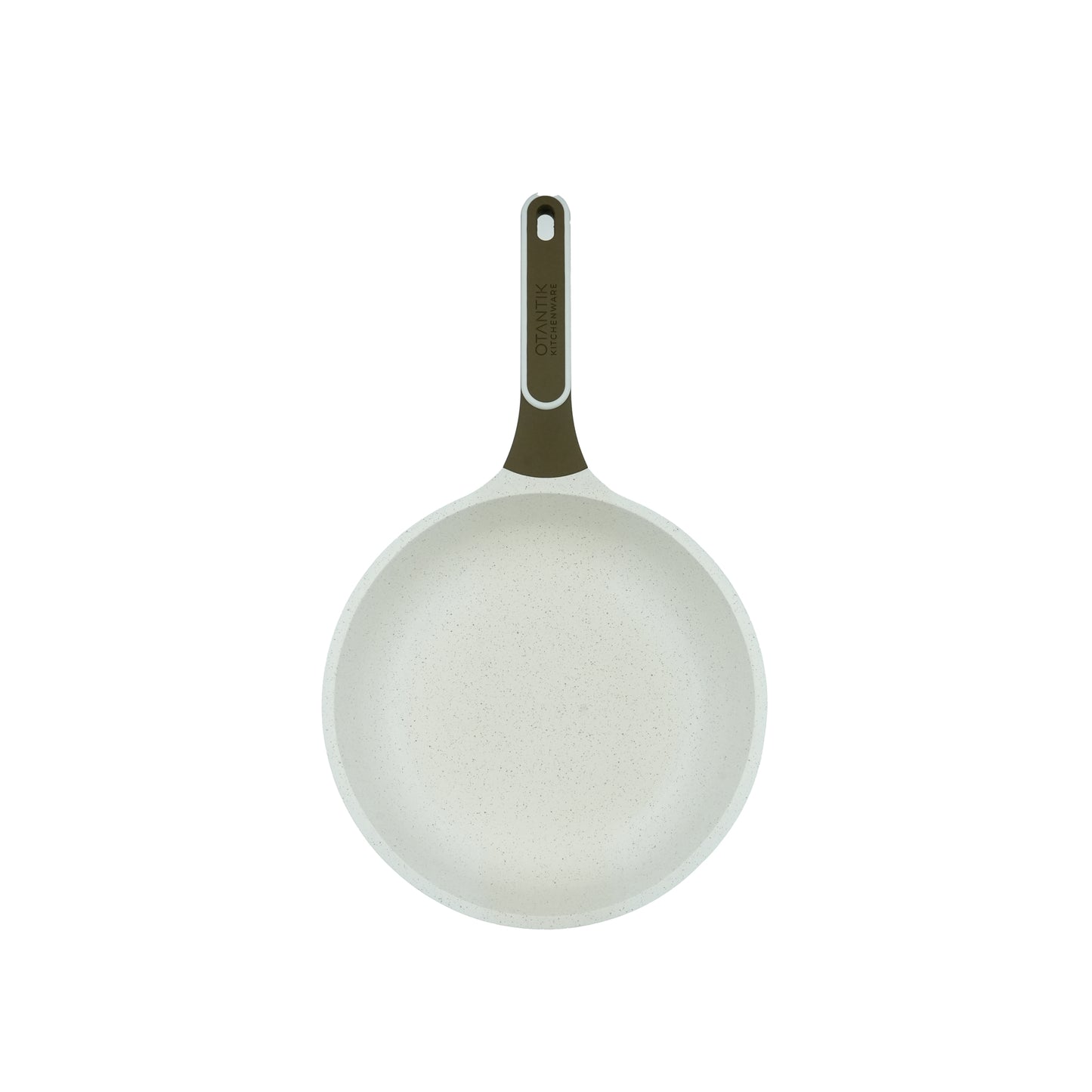 Non-Stick Fry Pan – Aluminum Frying Pan with Easy-Clean Coating and Ergonomic Handle – Available in Beige Brown & Green Black (22cm to 28cm)