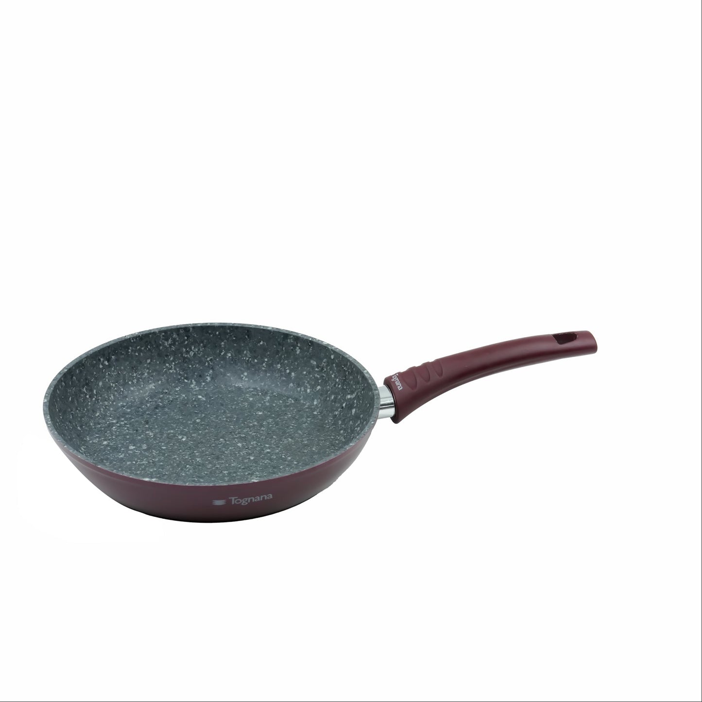 Tognana Aluminum Fry Pan – Non-Stick Marble Coated Frying Pan with Soft-Touch Handle for Effortless Everyday Cooking