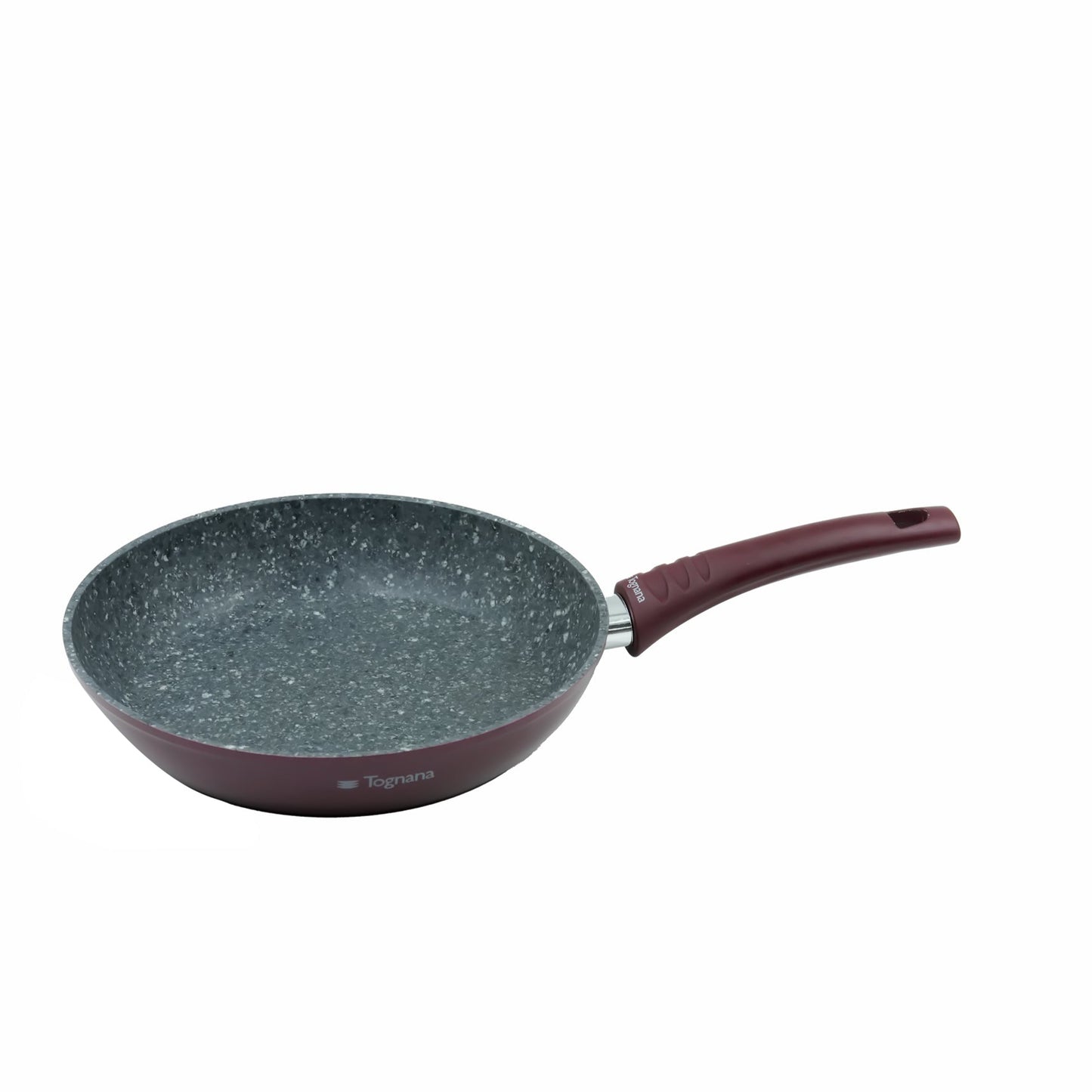 Tognana Aluminum Fry Pan – Non-Stick Marble Coated Frying Pan with Soft-Touch Handle for Effortless Everyday Cooking
