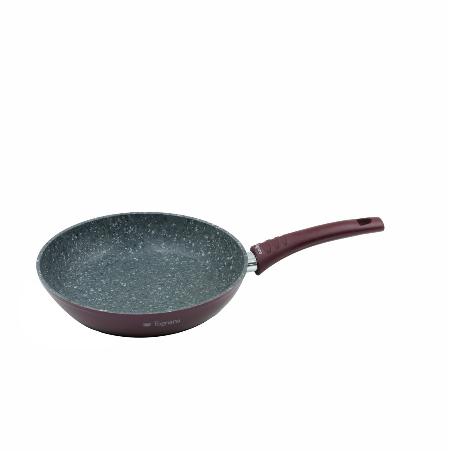 Tognana Aluminum Fry Pan – Non-Stick Marble Coated Frying Pan with Soft-Touch Handle for Effortless Everyday Cooking