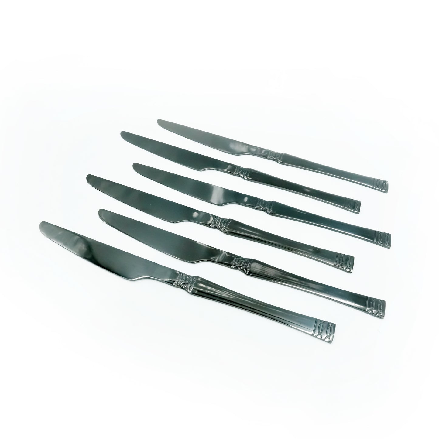 97750-16 Stainless Knife 6PC Set Black 23cm
