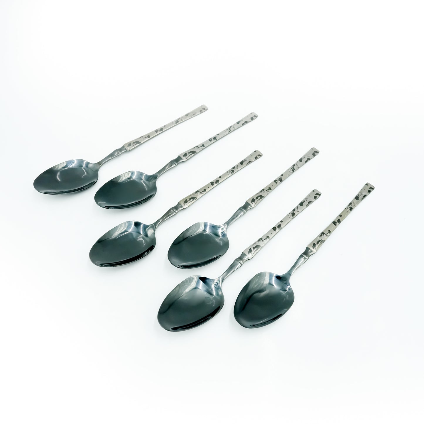 97754-07 Stainless Spoon 6PC Set Black 15cm