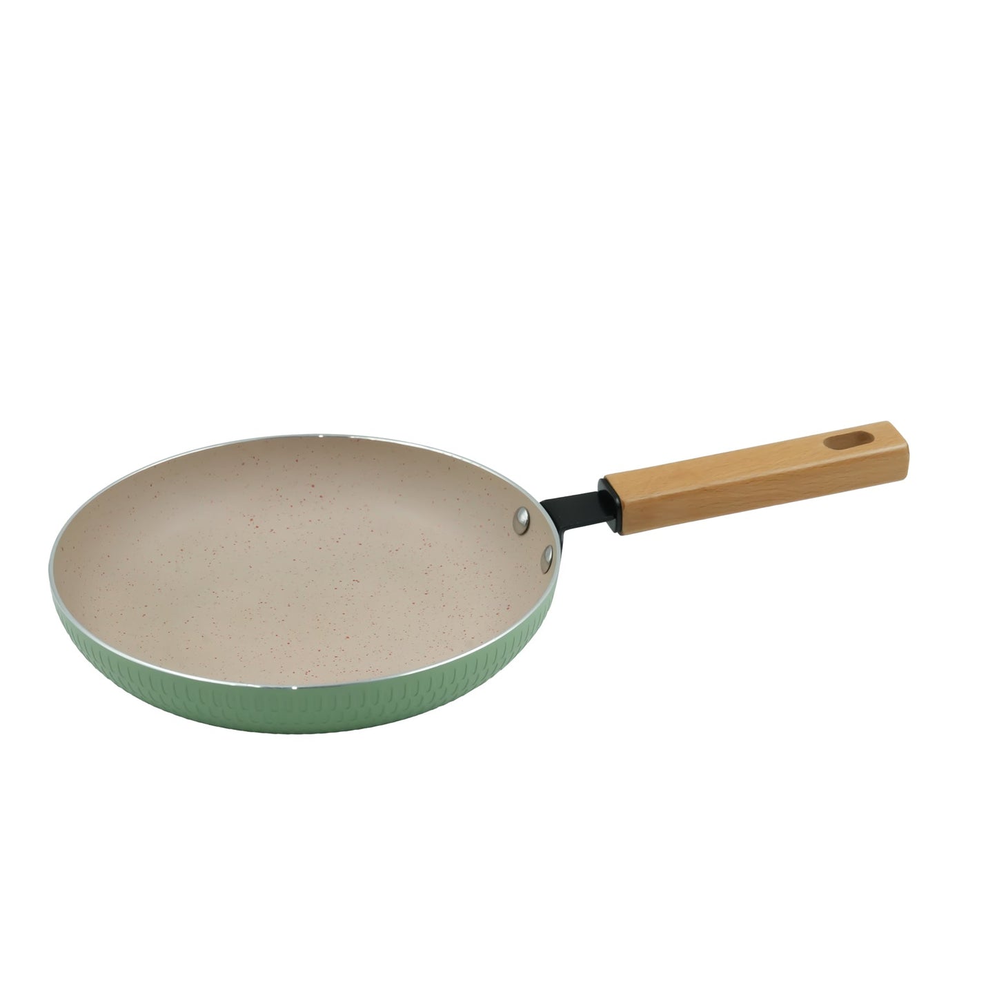 Marble Coated Frying Pan – Non-Stick Skillet with Wooden Handle for Effortless Cooking