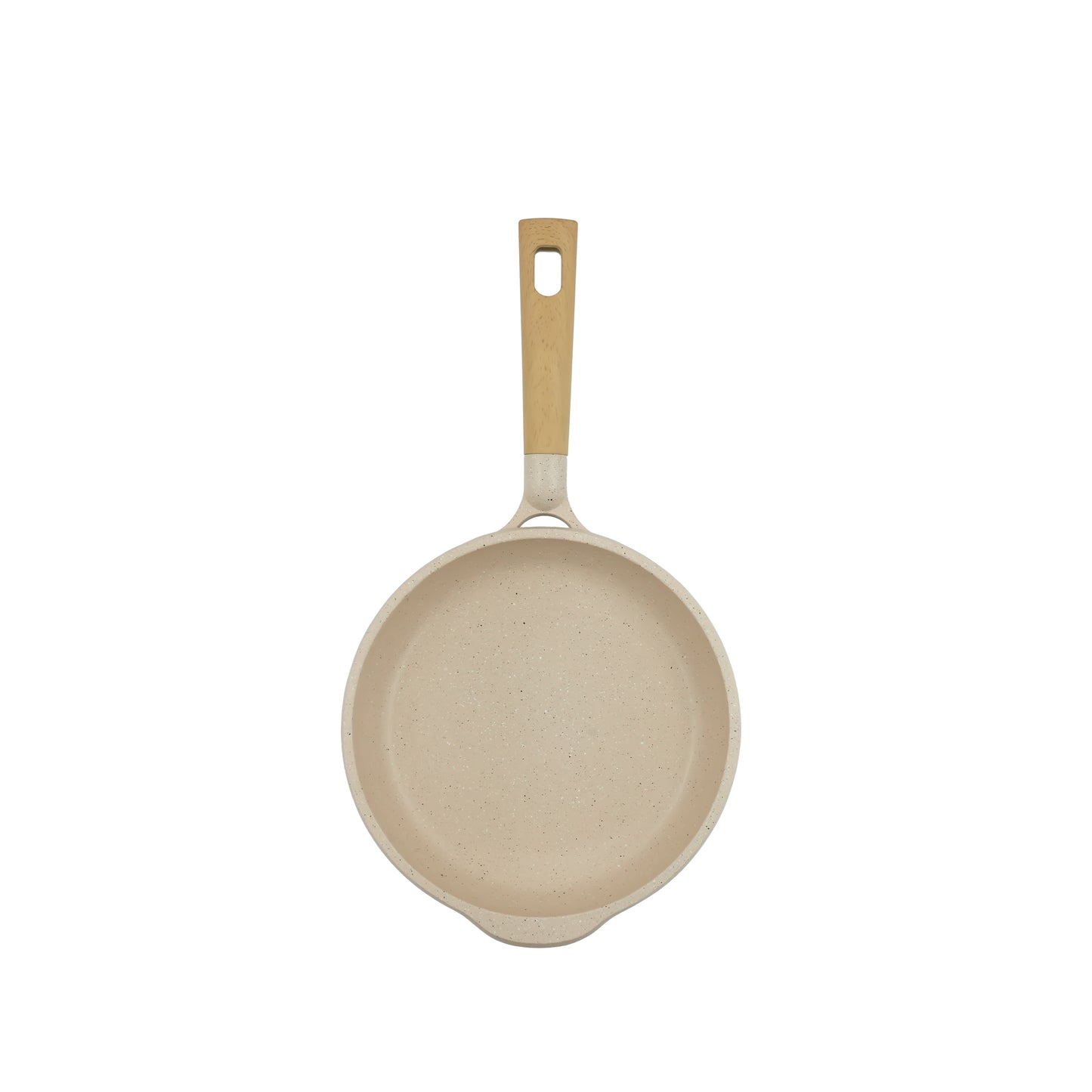 Mgc Teflon Frypan – Non-Stick Marble Coated Skillet with Wooden Handle for Effortless Cooking