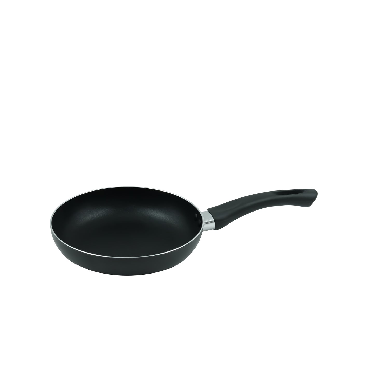 FP-18B Non-Stick Fry Pan – 18cm – Classic Black Aluminum Skillet with Ergonomic Handle